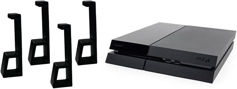 Kimalab Horizontal Vertical Stand for PS4 Original PlayStation 4 Stand Cooling Station Feet for Console Fat Compatible - Updated Design for Secure Fit (PS4 Original - Black) - Image 1